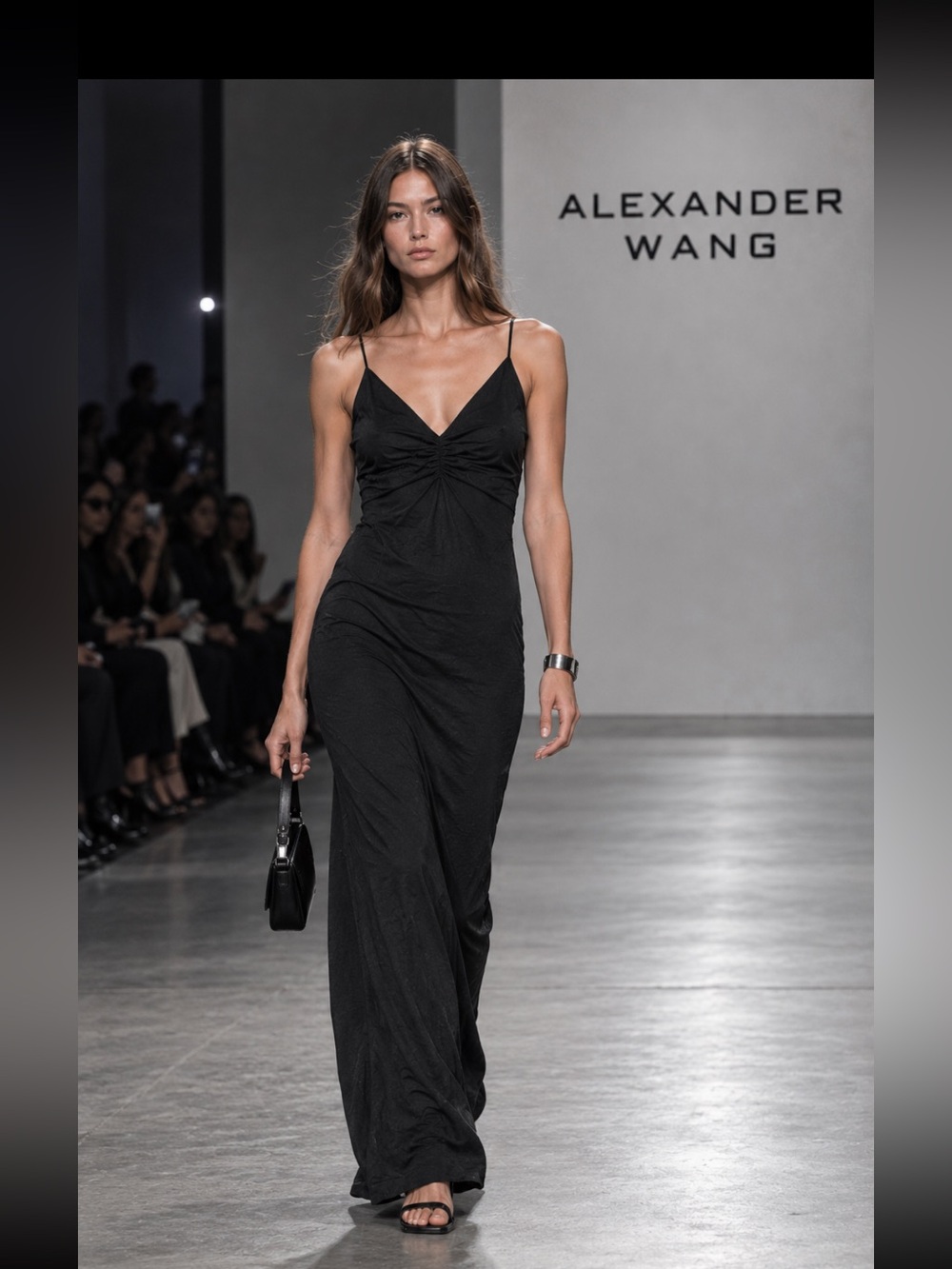 T by ALEXANDER WANG, the maxi black dress!